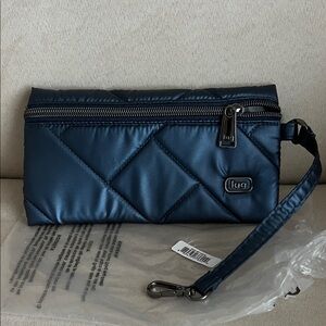 NWT Lug Sway Pouch in Metallic Indigo